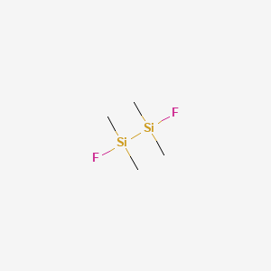 molecular formula C4H12F2Si2 B14751292 Disilane, 1,2-difluoro-1,1,2,2-tetramethyl- CAS No. 661-68-7