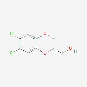 molecular formula C9H8Cl2O3 B14751309 6,7-Dichloro-1,4-benzodioxan-2-methanol CAS No. 2164-37-6
