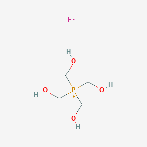 molecular formula C4H12FO4P B14751314 Tetrakis(hydroxymethyl)phosphanium fluoride CAS No. 1428-30-4