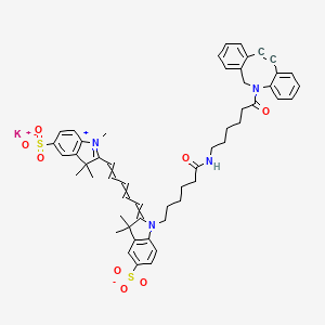 molecular formula C53H57KN4O8S2 B14751354 Sulfo-Cyanine5 DBCO 