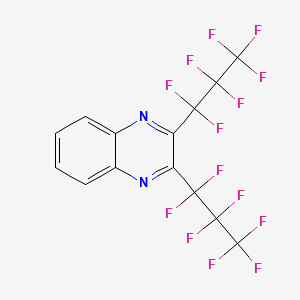 molecular formula C14H4F14N2 B14751384 2,3-Bis(heptafluoropropyl)quinoxaline CAS No. 2559-75-3