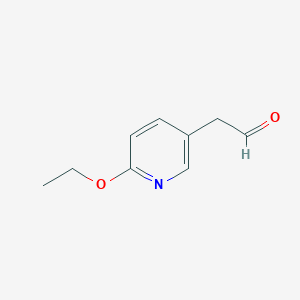 molecular formula C9H11NO2 B14751385 2-(6-Ethoxypyridin-3-yl)acetaldehyde 