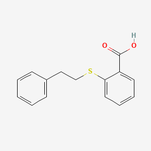 molecular formula C15H14O2S B14751395 2-[(2-Phenylethyl)sulfanyl]benzoic acid CAS No. 1025-94-1