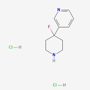 3-(4-Fluoropiperidin-4-yl)pyridine dihydrochloride