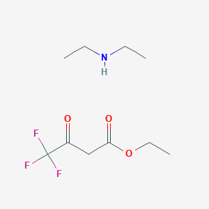 molecular formula C10H18F3NO3 B14751403 N-ethylethanamine;ethyl 4,4,4-trifluoro-3-oxobutanoate CAS No. 333-52-8
