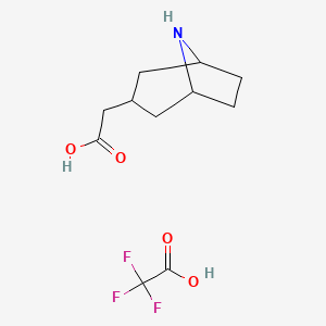 2-(8-Aza-bicyclo[3.2.1]octan-3-yl)acetic acid 2,2,2-trifluoroacetate