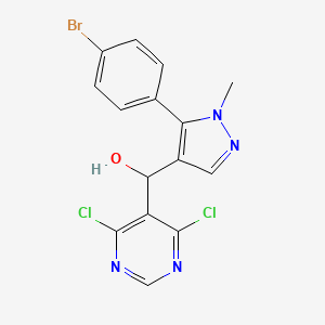 [5-(4-Bromophenyl)-1-methyl-1H-pyrazol-4-yl](4,6-dichloro-5-pyrimidinyl)methanol