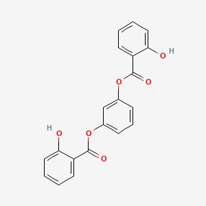 molecular formula C20H14O6 B14751451 Benzene-1,3-diyl bis(2-hydroxybenzoate) CAS No. 2944-57-2