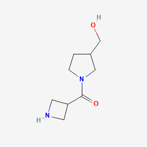 B1475148 [1-(Azetidine-3-carbonyl)pyrrolidin-3-yl]methanol CAS No. 1564565-19-0
