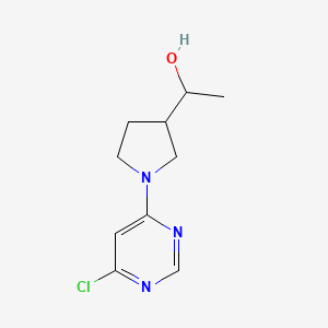 1-[1-(6-Chloropyrimidin-4-yl)pyrrolidin-3-yl]ethan-1-ol