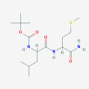 molecular formula C16H31N3O4S B14751511 N-(tert-Butoxycarbonyl)leucylmethioninamide CAS No. 2280-68-4