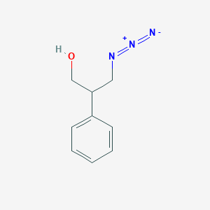 molecular formula C9H11N3O B14751520 3-Azido-2-phenylpropan-1-OL CAS No. 55754-77-3