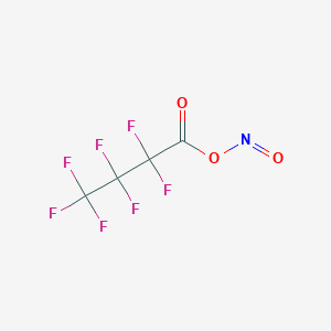 molecular formula C4F7NO3 B14751550 2,2,3,3,4,4,4-Heptafluorobutanoyl nitrite CAS No. 663-25-2