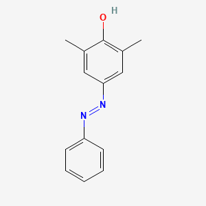 molecular formula C14H14N2O B14751577 Phenol, 2,6-dimethyl-4-(phenylazo)- CAS No. 203315-02-0