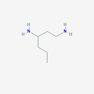molecular formula C6H16N2 B14751582 Hexane-1,3-diamine CAS No. 589-54-8