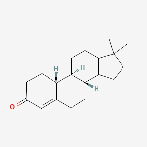 molecular formula C19H26O B14751617 17,17-Dimethylgona-4,13-dien-3-one CAS No. 153-23-1