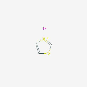 molecular formula C3H3IS2 B14751799 1,3-Dithiol-1-ium, iodide CAS No. 1863-66-7
