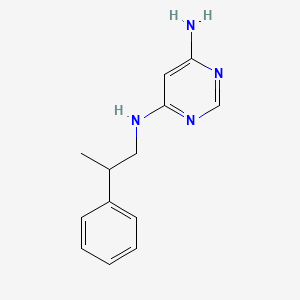 molecular formula C13H16N4 B1475188 N4-(2-phenylpropyl)pyrimidine-4,6-diamine CAS No. 1775000-96-8