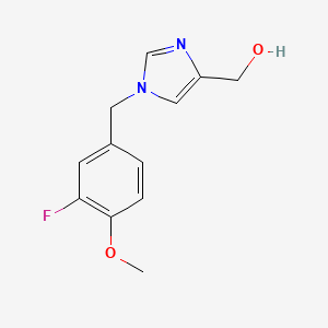 (1-(3-fluoro-4-methoxybenzyl)-1H-imidazol-4-yl)methanol