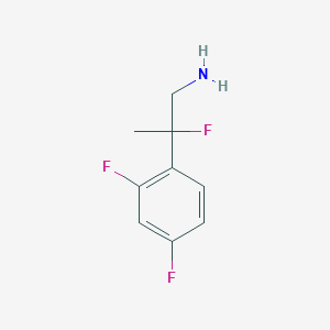 molecular formula C9H10F3N B1475190 2-(2,4-Difluorophenyl)-2-fluoropropan-1-amine CAS No. 1564816-06-3