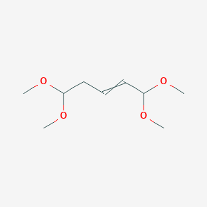 molecular formula C9H18O4 B14751900 1,1,5,5-Tetramethoxypent-2-ene CAS No. 1116-86-5