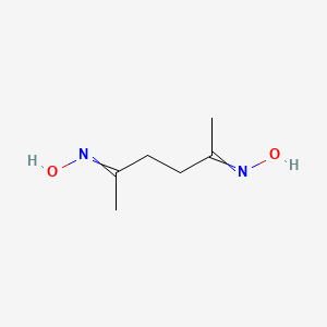 molecular formula C6H12N2O2 B14751926 Acetonylacetone dioxime 