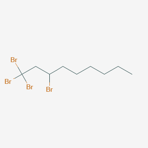 molecular formula C9H16Br4 B14751927 1,1,1,3-Tetrabromononane CAS No. 1070-25-3