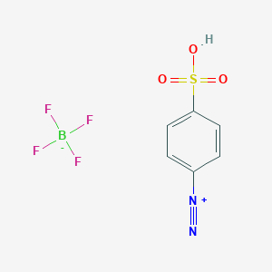 molecular formula C6H5BF4N2O3S B014752 Benzenediazonium, 4-sulfo-, tetrafluoroborate CAS No. 2145-24-6
