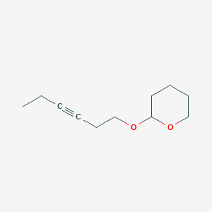 molecular formula C11H18O2 B147520 2-[(Hex-3-yn-1-yl)oxy]oxane CAS No. 70482-82-5