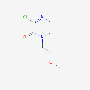 molecular formula C7H9ClN2O2 B1475201 3-chloro-1-(2-methoxyethyl)pyrazin-2(1H)-one CAS No. 1598829-43-6