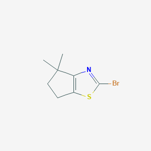 2-bromo-4,4-dimethyl-4H,5H,6H-cyclopenta[d][1,3]thiazole