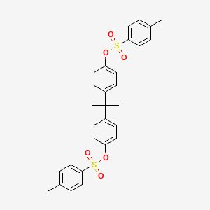 molecular formula C29H28O6S2 B14752052 Propane-2,2-diyldibenzene-4,1-diyl bis(4-methylbenzenesulfonate) CAS No. 2665-65-8