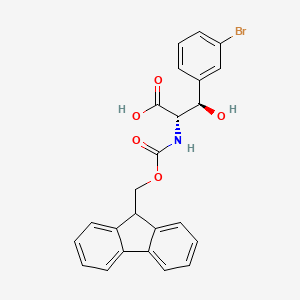 molecular formula C24H20BrNO5 B14752114 Fmoc-(betaR)-beta-OH-L-(3-Br)Phenylalanine 