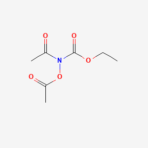 molecular formula C7H11NO5 B14752120 Ethyl acetoxy(acetyl)carbamate CAS No. 2139-93-7