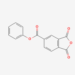 molecular formula C15H8O5 B14752152 Phenyl 1,3-dioxo-1,3-dihydro-2-benzofuran-5-carboxylate CAS No. 3348-07-0