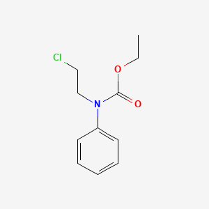 molecular formula C11H14ClNO2 B14752211 Ethyl(2-chloroethyl)phenylcarbamate CAS No. 947-99-9