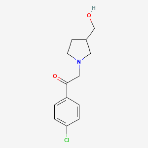 B1475224 1-(4-Chlorophenyl)-2-(3-(hydroxymethyl)pyrrolidin-1-yl)ethan-1-one CAS No. 1713774-21-0