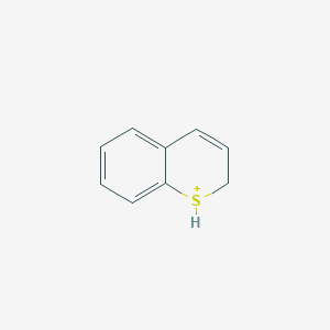 molecular formula C9H9S+ B14752261 2H-1-Benzothiopyran-1-ium CAS No. 254-38-6