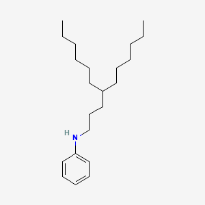 molecular formula C22H39N B14752271 N-(4-hexyldecyl)aniline 