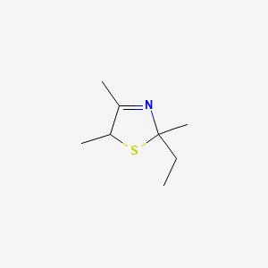 molecular formula C8H15NS B14752288 2-Ethyl-2,4,5-trimethyl-3-thiazoline CAS No. 2289-64-7