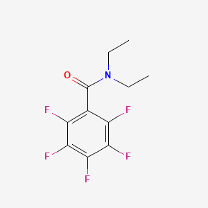 molecular formula C11H10F5NO B14752374 N,N-diethyl-2,3,4,5,6-pentafluorobenzamide CAS No. 889-98-5