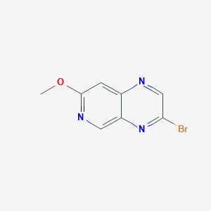 molecular formula C8H6BrN3O B14752392 3-Bromo-7-methoxypyrido[3,4-b]pyrazine 