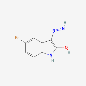 molecular formula C8H6BrN3O B14752468 5-Bromoindole-2,3-dione 3-hydrazone CAS No. 2438-71-3