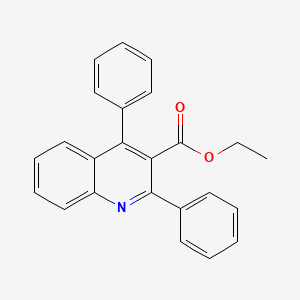 molecular formula C24H19NO2 B14752475 Ethyl 2,4-diphenylquinoline-3-carboxylate 