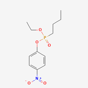 molecular formula C12H18NO5P B14752481 p-Nitrophenyl ethyl butylphosphonate CAS No. 3015-74-5