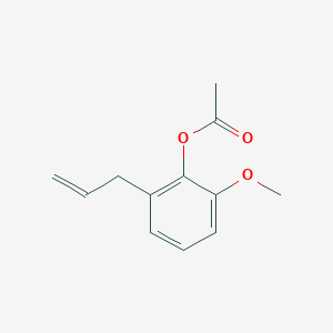 molecular formula C12H14O3 B14752530 2-Methoxy-6-(prop-2-en-1-yl)phenyl acetate CAS No. 2173-78-6