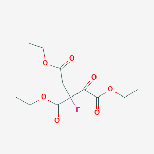 molecular formula C12H17FO7 B14752563 Triethyl 2-fluoro-1-oxopropane-1,2,3-tricarboxylate CAS No. 1608-58-8