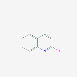 molecular formula C10H8IN B14752564 2-Iodo-4-methylquinoline CAS No. 607-65-8