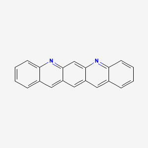 molecular formula C20H12N2 B14752580 Quinolino[3,2-b]acridine CAS No. 258-57-1