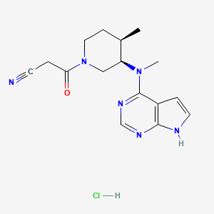 molecular formula C16H21ClN6O B14752630 Tofacitinib hydrochloride 